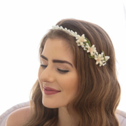 Simple Vintage Wax Flower Tiara