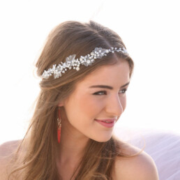 Pearl and Rhinestone Hair Vine, Pearl and Rhinestone Wedding Hair Vine