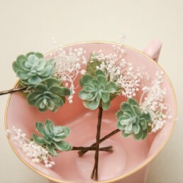succulent flower hair pins hair pin set of four bridesmaid hair accessories boho wedding hair