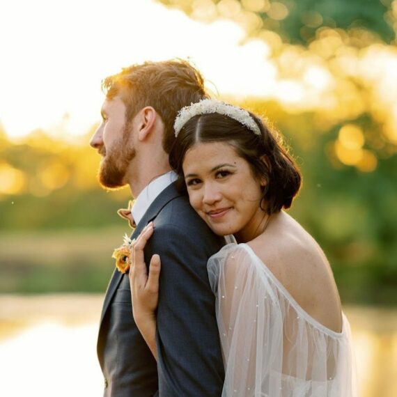 headband made from dried babies breath and dried flowers boho wedding flower crown