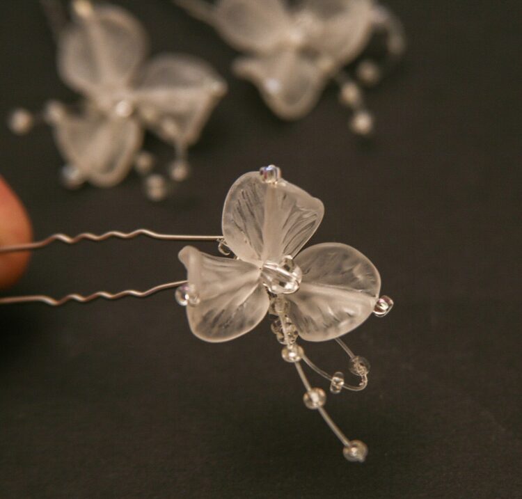 Wedding Hair pins Crystal Flowers
